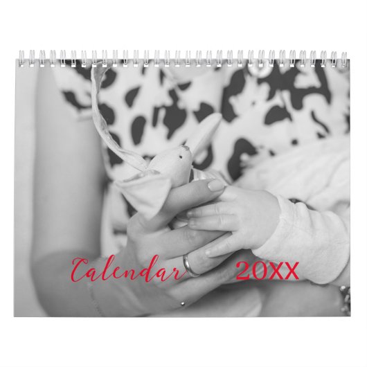 Stilvoll anpassbarer Retro Foto Kalender. Kalender (Titelbild)
