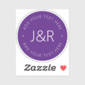 Stilvoll anpassbarer Text Aufkleber (Blatt)