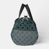 Stilvoll Aquamarin an der Black Modern Popular Dot Duffle Bag (Rechts)