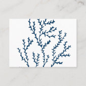 Stilvoll Aquamarines Blaualgenmuster - Ocean Theme Visitenkarte (Rückseite)