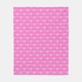 Stilvoll Art-Deco-Schmetterling - orchid pink Fleecedecke (Vorderseite)
