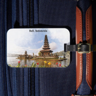 Stilvoll Bali Indonesia Asia Temple Architecture Gepäckanhänger
