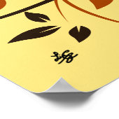 Stilvoll baltimore Oriole Art Poster (Ecke)