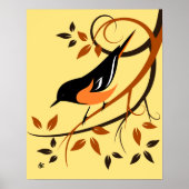 Stilvoll baltimore Oriole Art Poster (Vorne)