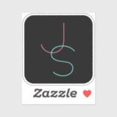 Stilvoll bearbeitbare beliebig zwei moderne Suchin Aufkleber (Blatt)