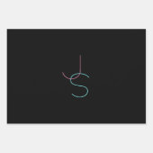 Stilvoll bearbeitbare beliebig zwei moderne Suchin Geschenkpapier Set (Vorderseite 2)