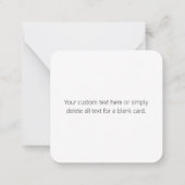 Stilvoll bearbeitbare beliebig zwei moderne Suchin Mitteilungskarte (Rückseite)