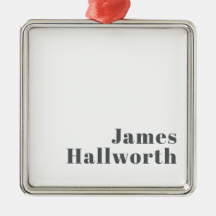 Stilvoll bearbeitbarer Retro Moderner Text   Grau Ornament Aus Metall