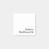 Stilvoll bearbeitbarer Retro Moderner Text | Grau Post-it Klebezettel (Vorderseite)