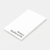 Stilvoll bearbeitbarer Retro Moderner Text | Grau Post-it Klebezettel (angewinkelt)