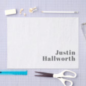 Stilvoll bearbeitbarer Retro Moderner Text | Grau Seidenpapier (Handwerk)