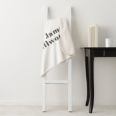 Stilvoll bearbeitbarer Retro Moderner Text | Grau Sherpadecke (Beispiel)