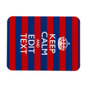 Stilvoll BEHALTEN CALM und Text auf Streifen Magnet (Horizontal)