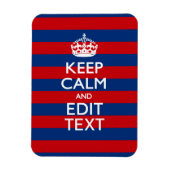 Stilvoll BEHALTEN CALM und Text auf Streifen Magnet (Vertikal)