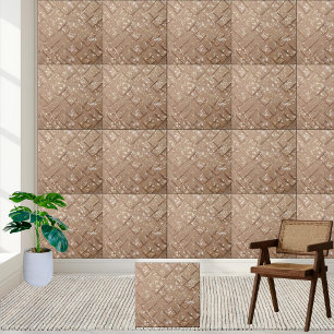 Stilvoll Beige schimmernder Glitzer Fußboden Wand Fliese