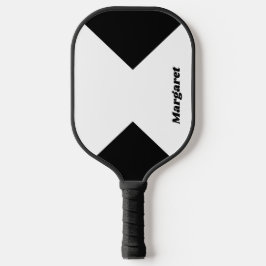 Stilvoll benannt, klassisch weiß mit Schwarz Pickleball Schläger