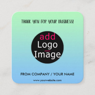 Stilvoll Beruflich Danke Custom Gradient Begleitkarte