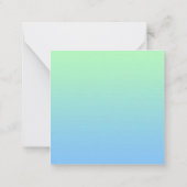 Stilvoll Beruflich Danke Custom Gradient Mitteilungskarte (Rückseite)