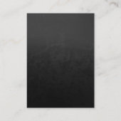 Stilvoll beruflich-graugrünes Monogramm Visitenkarte (Rückseite)