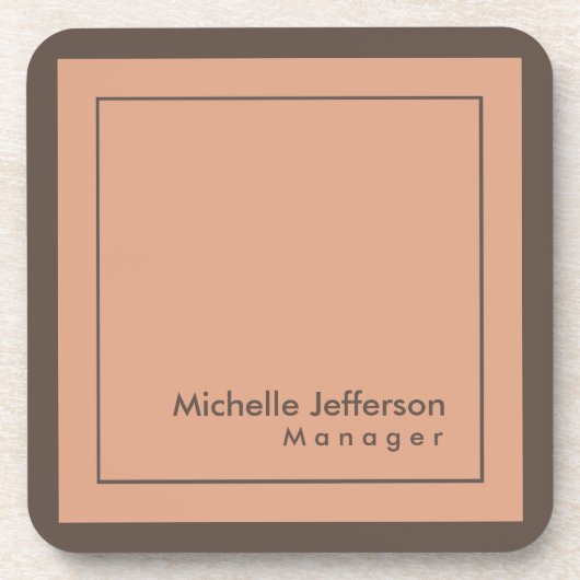 Stilvoll Beruflich Minimalistisch Getränkeuntersetzer (Vorderseite)