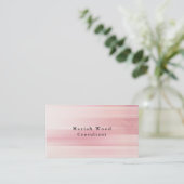 Stilvoll Berufliche Rosa Textur Trendy Visitenkarte (Stehend Vorderseite)
