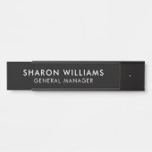 Stilvoll Beruflicher Angestellter Türschild (Vorderseite )