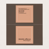 Stilvoll Beruflicher Manager Minimalistisch Visitenkarten (Außenseite Aufgefaltet)