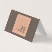 Stilvoll Beruflicher Manager Minimalistisch Visitenkarten (Rückseite)