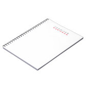 Stilvoll Beruflicher moderner Name Notizblock (Linke Seite)