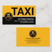 Stilvoll Berufliches Gelbes Taxi Visitenkarte (Vorne/Hinten)