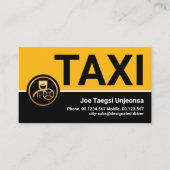 Stilvoll Berufliches Gelbes Taxi Visitenkarte (Vorderseite)