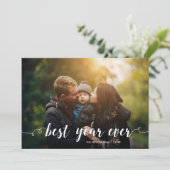 Stilvoll Best Year Ever Full Foto Weihnachten (Stehend Vorderseite)