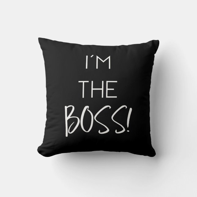 Stilvoll bin ich der Chef Kissen (Vorderseite)