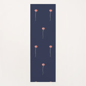 Stilvoll Blassrot Gerbera Daisy Blume Yoga Mat Yogamatte (Vorderseite)