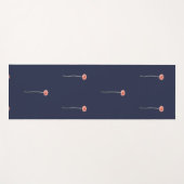 Stilvoll Blassrot Gerbera Daisy Blume Yoga Mat Yogamatte (Vorderseite (Horizontal))