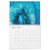 Stilvoll Blau Türkis Moderne Wand Kalender (Feb 2026)