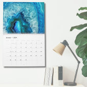 Stilvoll Blau Türkis Moderne Wand Kalender