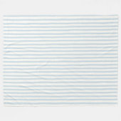 Stilvoll Blau-Weiß-Gestreift Fleecedecke (Vorderseite (Horizontal))