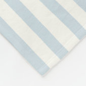 Stilvoll Blau-Weiß-Gestreift Fleecedecke (Ecke)