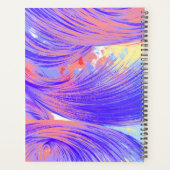 Stilvoll blaurosa Abstrakt Feathers Planer (Rückseite)