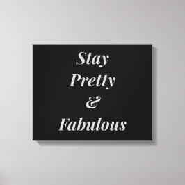 Stilvoll bleibe hübsche und fabelhafte Leinwand