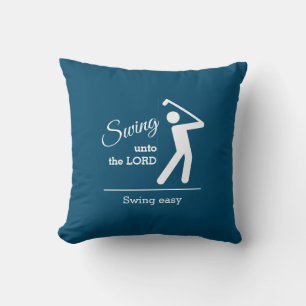 Stilvoll Blue Christlich Golf Kissen