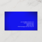 Stilvoll Blue Red Modern Einzigartiger Berater Visitenkarte (Rückseite)