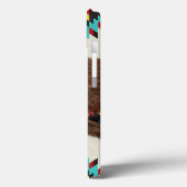 Stilvoll Bohemischer South Western Cowhide Case-Mate iPhone Hülle (Rückseite / Links)