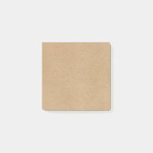 Stilvoll Boho Rustikal Kraft Post-it Klebezettel (Vorderseite)