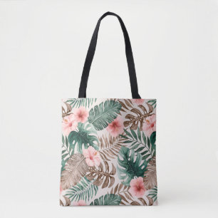 Stilvoll Boho Watercolor Tropical Floral Tasche