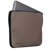Stilvoll braun Straußenlook Custom Lap Top Sleeve (Vorne Rechts)