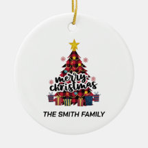 Stilvoll Buffalo Karierter Weihnachtsbaum & Gesche