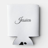 Stilvoll Bulldog Minimalistisch Dosenkühler (Rückseite)