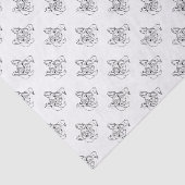 Stilvoll Bulldog Minimalistisch Seidenpapier (Ausschnitt)